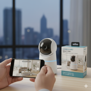 WiFi Indoor Security Camera – Remote Monitoring via Smartphone App