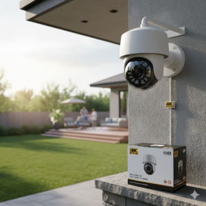 4K Ultra HD 8MP PoE Turret IP Camera – Professional Outdoor Surveillance