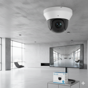 5MP/4MP 180° Wide-Angle Dome Security Camera – Full View Surveillance