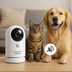 Indoor Pet Security Camera – Monitor Dogs/Cats with Motion Detection